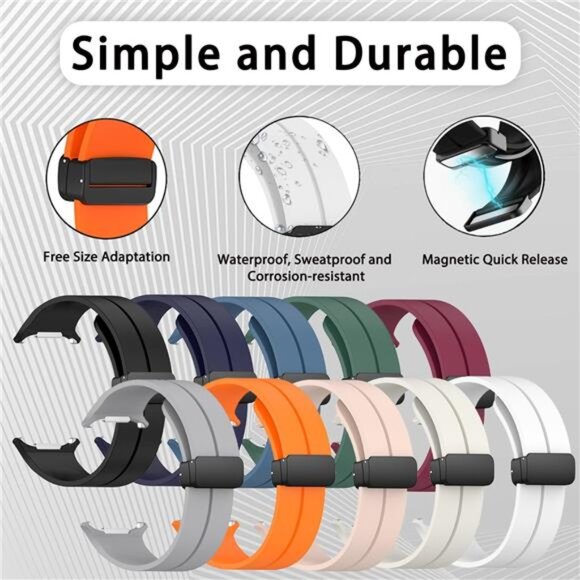 Compatible with Samsung Galaxy Watch Silicone Band 7 6 5 4 Pro Classic Ultra main image 7